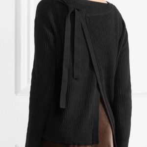 Vince Crossover Tie Back Cashmere Cotton Sweater - Sz S